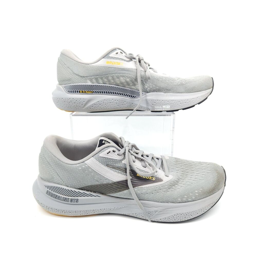 Brooks Adrenaline GTS 24 Shoes Mens Size 11 Gray Athletic Running